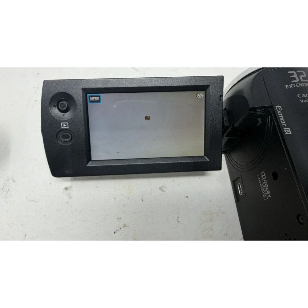 Sony Handycam HDR-CX220 Camcorder 32x Zoom 8.9MP Tested With Battery